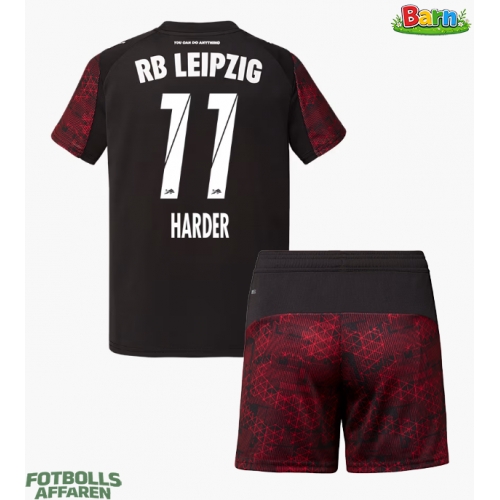 RB Leipzig Conrad Harder #11 Tredjeställ Barn 2025-26 Kortärmad (+ Korta byxor)